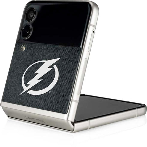 NHL Tampa Bay Lightning Black Background Galaxy Z Flip3 5G Skin