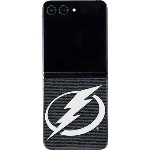 NHL Tampa Bay Lightning Black Background Galaxy Z Flip5 5G Skin