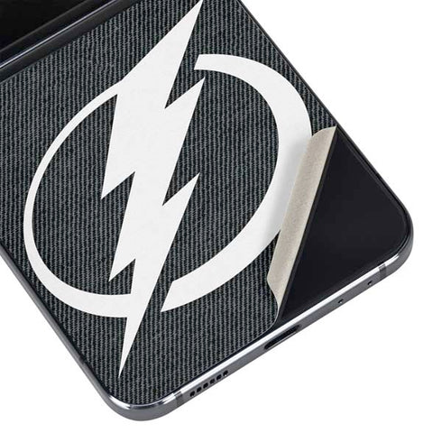 NHL Tampa Bay Lightning Black Background Galaxy Z Flip5 5G Skin