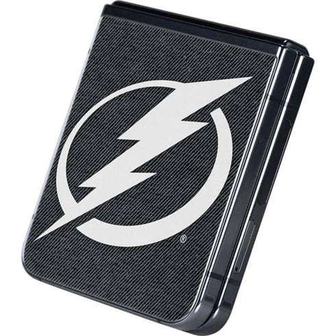 NHL Tampa Bay Lightning Black Background Galaxy Z Flip5 5G Skin