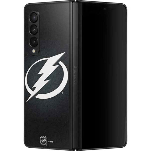 NHL Tampa Bay Lightning Black Background Galaxy Z Fold3 5G Skin