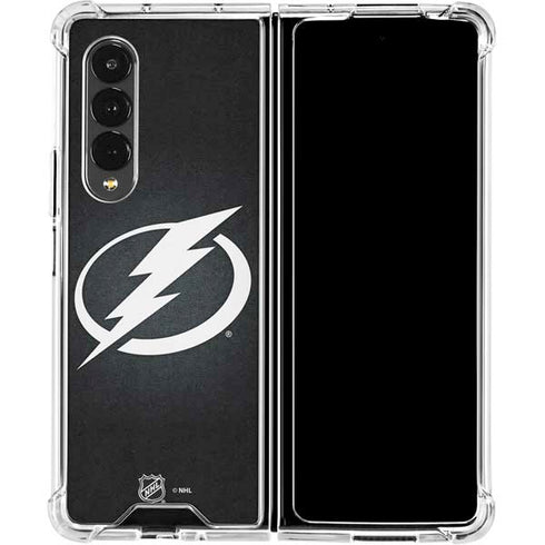 NHL Tampa Bay Lightning Black Background Galaxy Z Fold4 5G Clear Case
