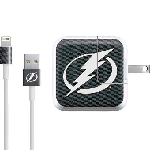 NHL Tampa Bay Lightning Black Background iPad Charger (10W USB) Skin