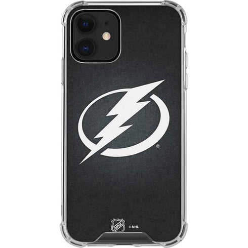 NHL Tampa Bay Lightning Black Background iPhone 12 Clear Case