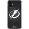 NHL Tampa Bay Lightning Black Background iPhone 12 Clear Case