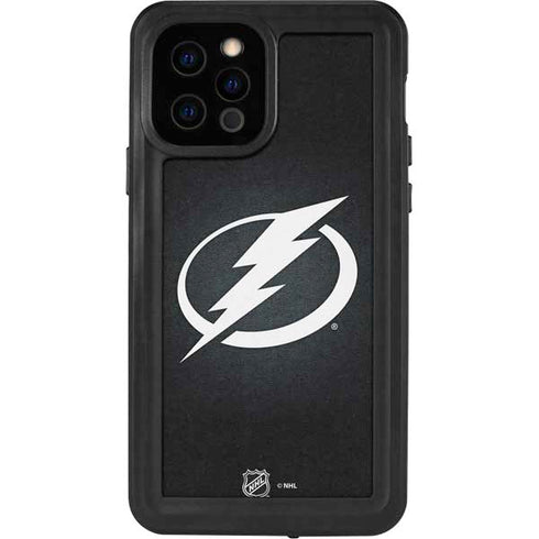 NHL Tampa Bay Lightning Black Background iPhone 12 Pro Waterproof Case
