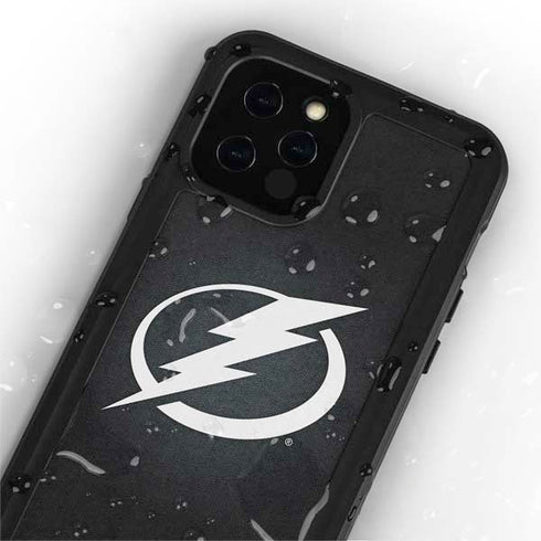 NHL Tampa Bay Lightning Black Background iPhone 12 Pro Waterproof Case
