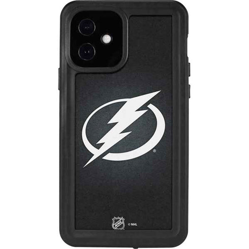 NHL Tampa Bay Lightning Black Background iPhone 12 Waterproof Case