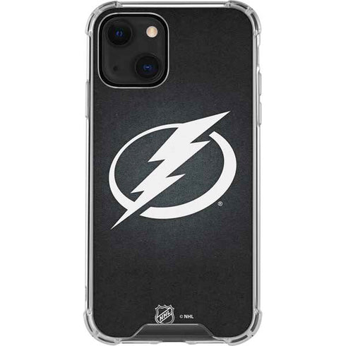 NHL Tampa Bay Lightning Black Background iPhone 13 Mini Clear Case