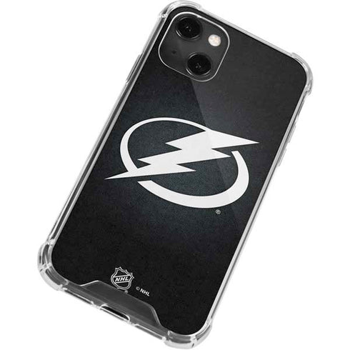 NHL Tampa Bay Lightning Black Background iPhone 13 Mini Clear Case