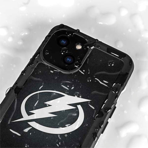 NHL Tampa Bay Lightning Black Background iPhone 13 Mini Waterproof Case