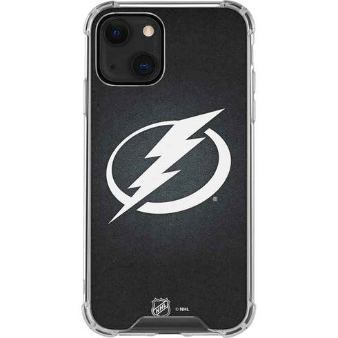 NHL Tampa Bay Lightning Black Background iPhone 14 Clear Case