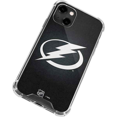 NHL Tampa Bay Lightning Black Background iPhone 14 Clear Case