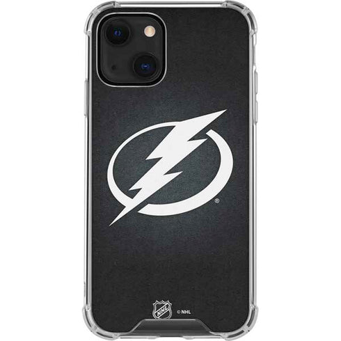 NHL Tampa Bay Lightning Black Background iPhone 14 Plus Clear Case