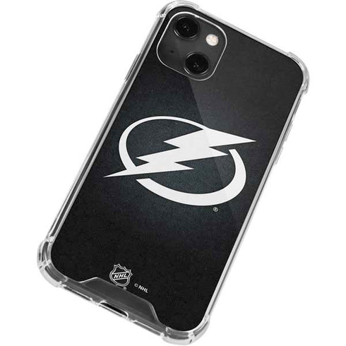 NHL Tampa Bay Lightning Black Background iPhone 14 Plus Clear Case