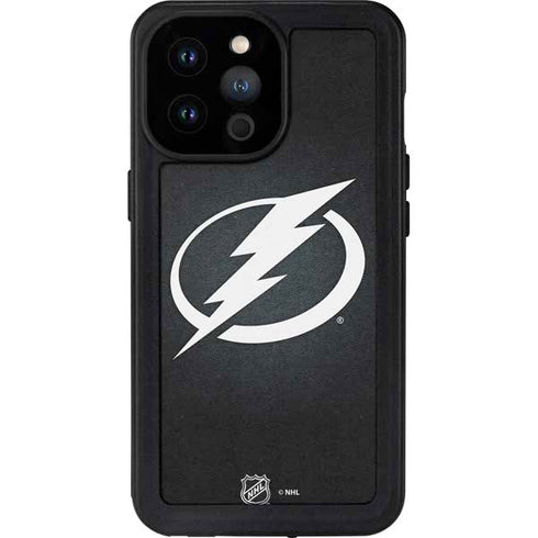 NHL Tampa Bay Lightning Black Background iPhone 14 Pro Max Waterproof Case