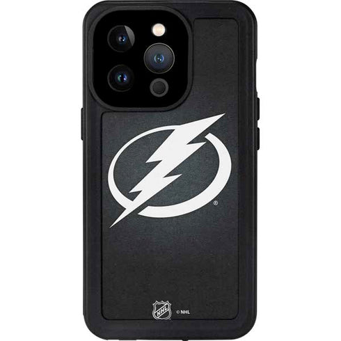 NHL Tampa Bay Lightning Black Background iPhone 14 Pro Waterproof Case