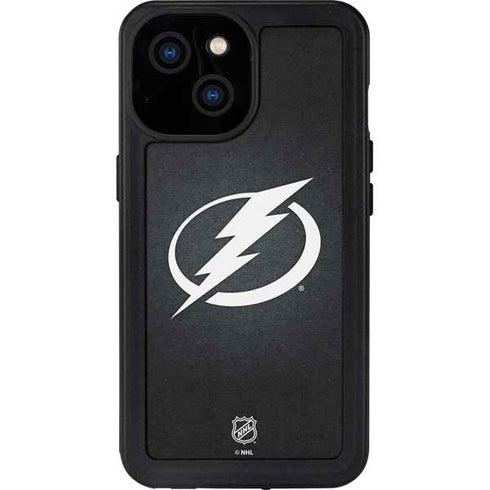 NHL Tampa Bay Lightning Black Background iPhone 15 Waterproof Case