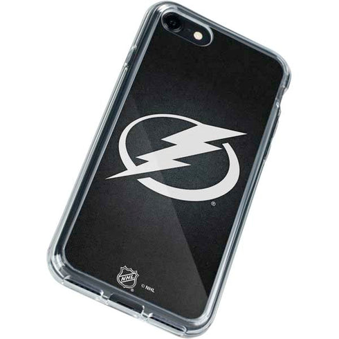 NHL Tampa Bay Lightning Black Background iPhone SE (2nd & 3rd Gen) Clear Case