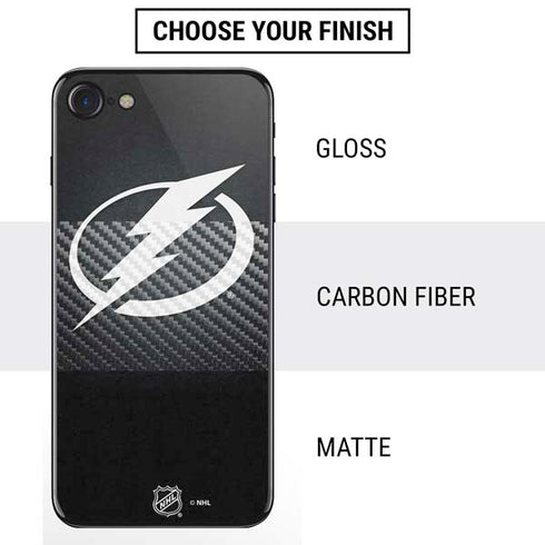 NHL Tampa Bay Lightning Black Background iPhone SE (2nd & 3rd Gen) Skin