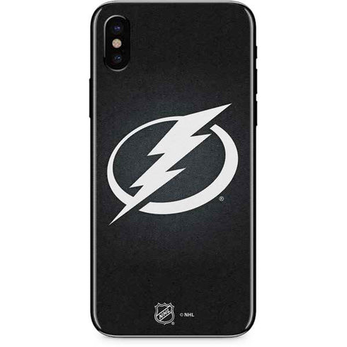NHL Tampa Bay Lightning Black Background iPhone X Skin