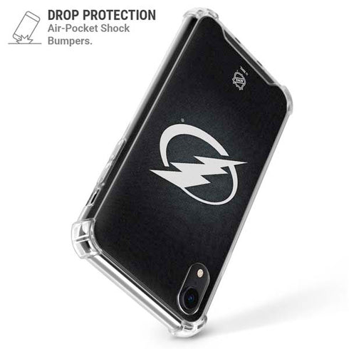 NHL Tampa Bay Lightning Black Background iPhone XR Clear Case