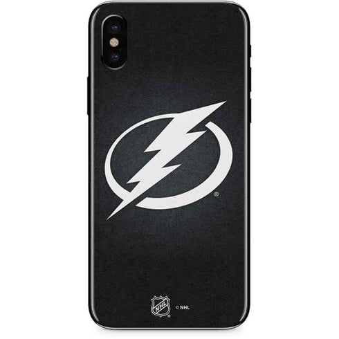 NHL Tampa Bay Lightning Black Background iPhone XS Skin