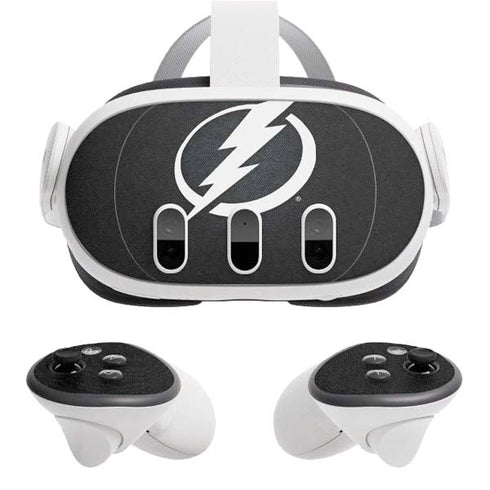 NHL Tampa Bay Lightning Black Background Meta Quest 3 Skin