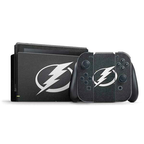NHL Tampa Bay Lightning Black Background Nintendo Switch Bundle Skin