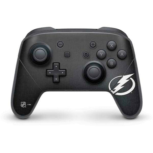 NHL Tampa Bay Lightning Black Background Nintendo Switch Pro Controller Skin