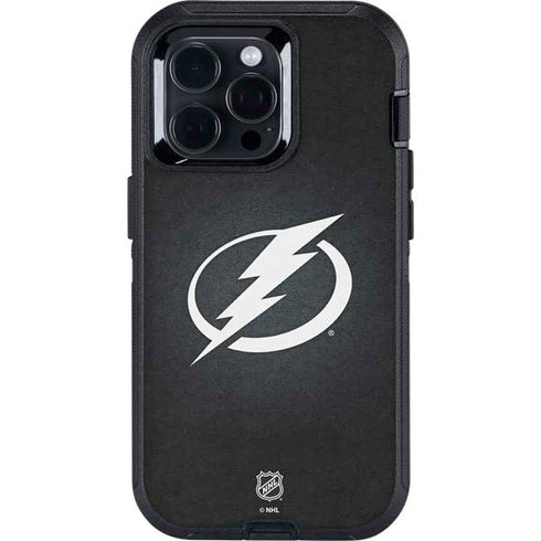 NHL Tampa Bay Lightning Black Background Otterbox Defender iPhone Skin
