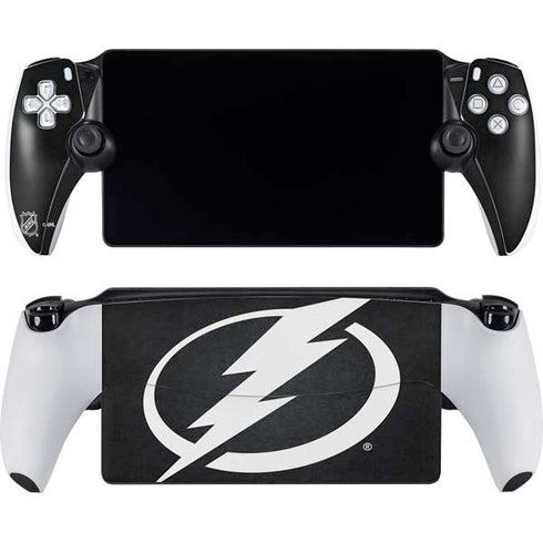 NHL Tampa Bay Lightning Black Background PlayStation Portal Remote Player Skin