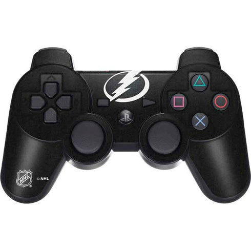NHL Tampa Bay Lightning Black Background PS3 Dual Shock wireless controller Skin
