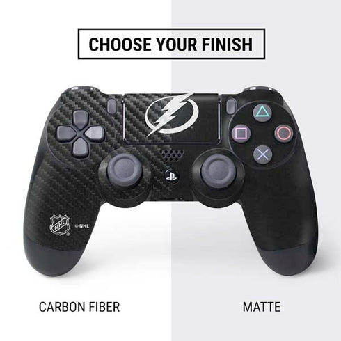NHL Tampa Bay Lightning Black Background PS4 Controller Skin