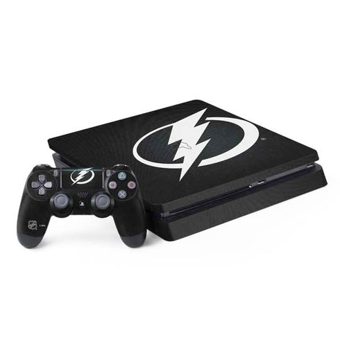 NHL Tampa Bay Lightning Black Background PS4 Slim Bundle Skin