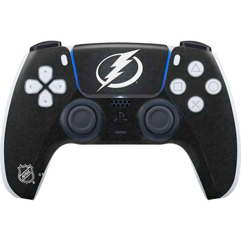 NHL Tampa Bay Lightning Black Background PS5 Controller Skin