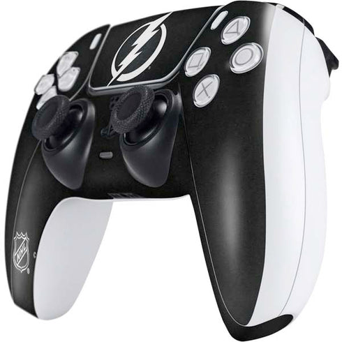NHL Tampa Bay Lightning Black Background PS5 Controller Skin