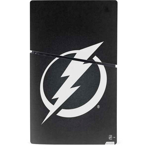 NHL Tampa Bay Lightning Black Background PS5 Slim Digital Edition Console Skin