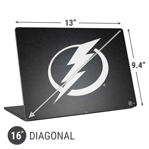 NHL Tampa Bay Lightning Black Background Universal Laptop 16in (13 x 9.4in) Skin