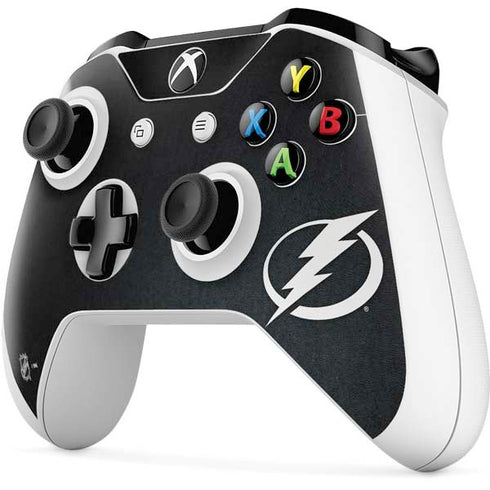 NHL Tampa Bay Lightning Black Background Xbox One S Controller Skin