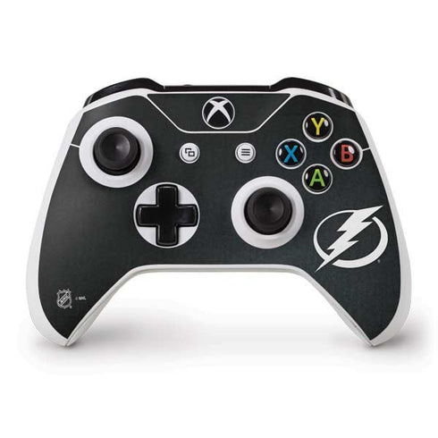 NHL Tampa Bay Lightning Black Background Xbox One S Controller Skin