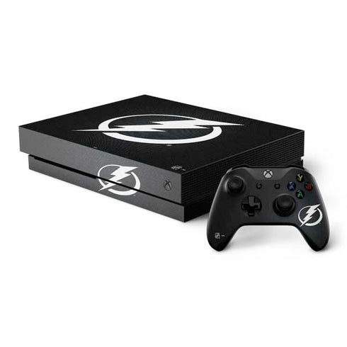 NHL Tampa Bay Lightning Black Background Xbox One X Bundle Skin