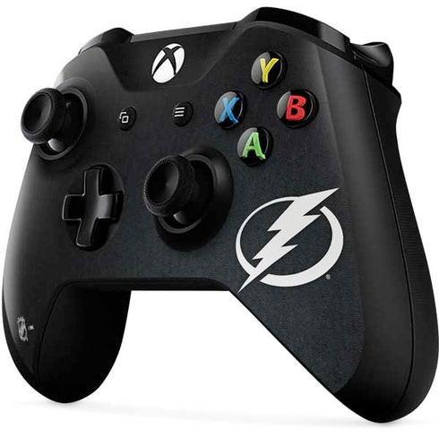 NHL Tampa Bay Lightning Black Background Xbox One X Controller Skin