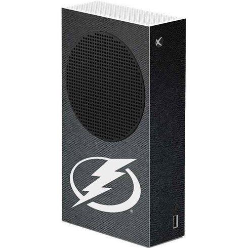 NHL Tampa Bay Lightning Black Background Xbox Series S Console Skin