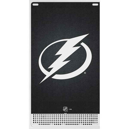 NHL Tampa Bay Lightning Black Background Xbox Series S Console Skin