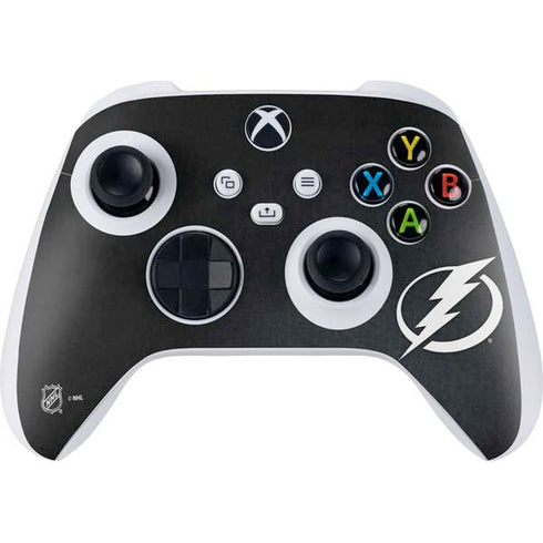 NHL Tampa Bay Lightning Black Background Xbox Series S Controller Skin
