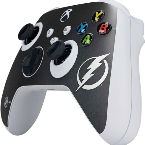 NHL Tampa Bay Lightning Black Background Xbox Series S Controller Skin