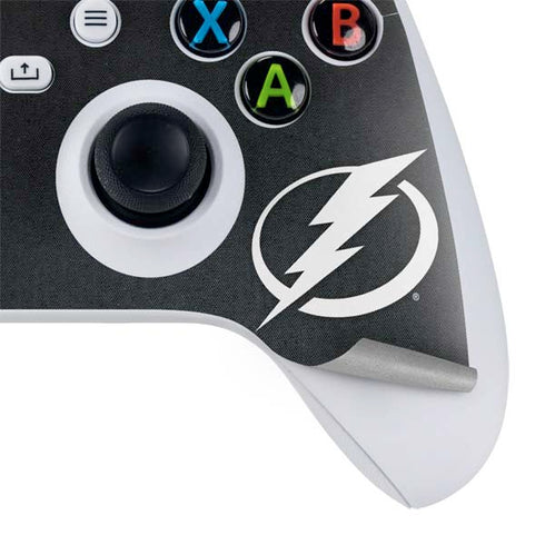 NHL Tampa Bay Lightning Black Background Xbox Series S Controller Skin