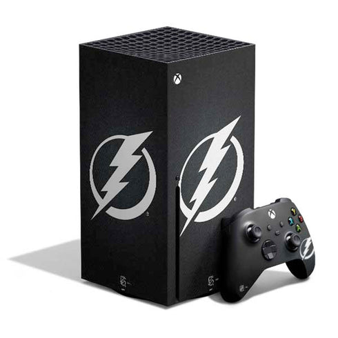 NHL Tampa Bay Lightning Black Background Xbox Series X Bundle Skin
