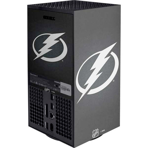 NHL Tampa Bay Lightning Black Background Xbox Series X Console Skin